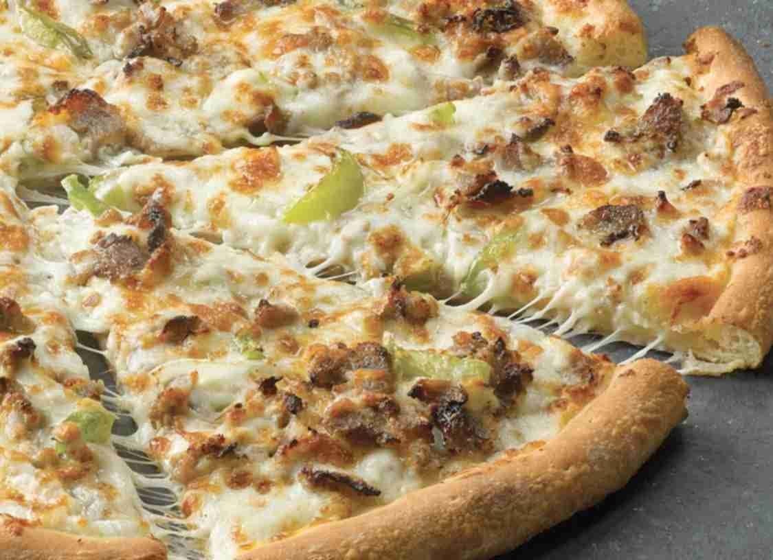 Cheese Steak Pizza.