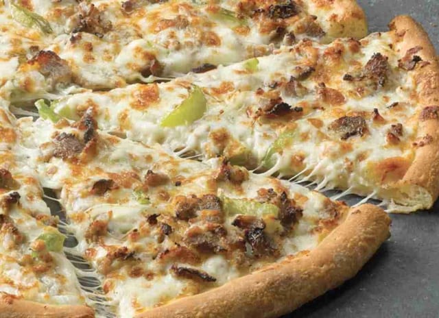Cheese Steak Pizza.