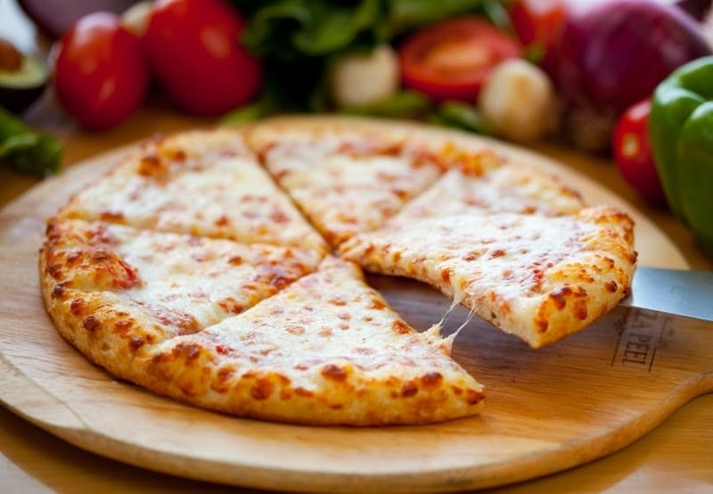 One Medium Pizza 12" & Can of Soda Lunch.
