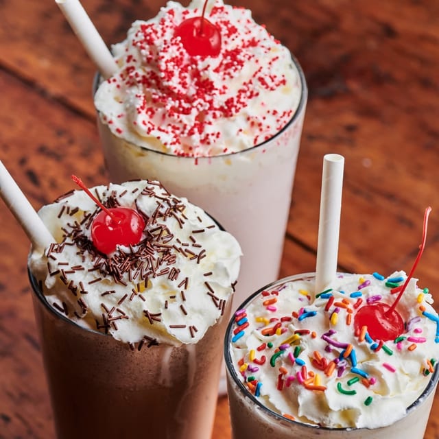 Old Fashioned Hand Dipped Milkshake.