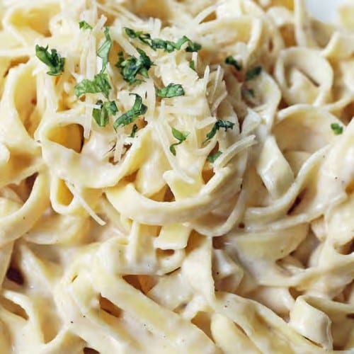 Fettuccine Alfredo.