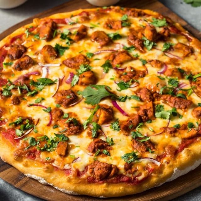 Spicy Chicken Pizza.